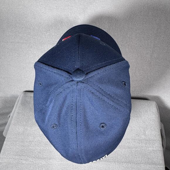 Under Armour Hat Cap Fitted Mens Small Medium Navy USA Flag Freedom Blitzing - Picture 4 of 11